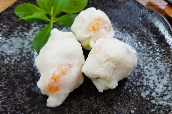 手工草蝦干貝丸