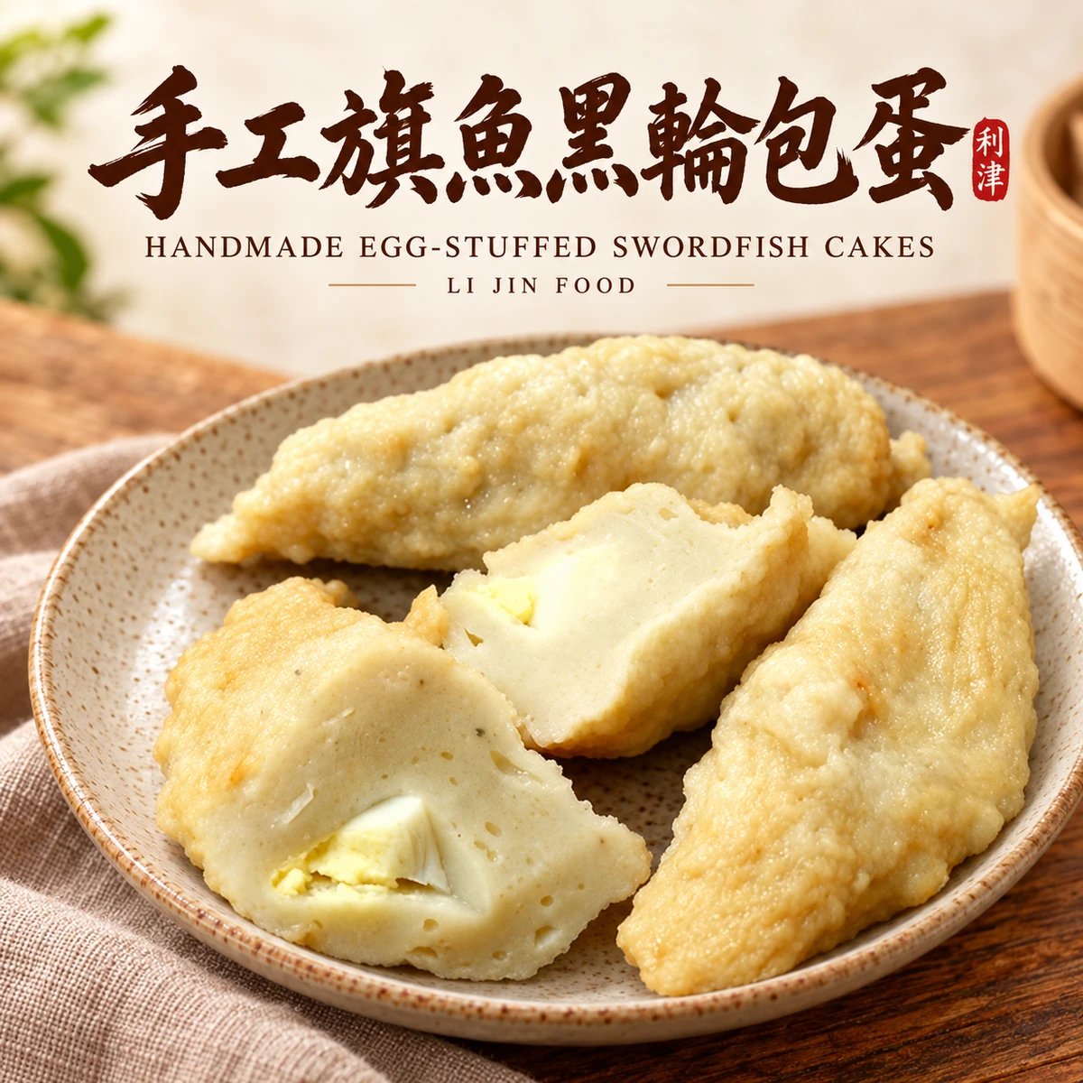 利津食品手工旗魚黑輪包蛋商品主圖